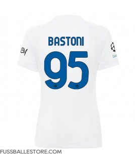 Günstige Inter Milan Alessandro Bastoni #95 Auswärtstrikot Damen 2023-24 Kurzarm